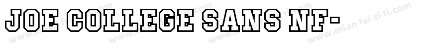 Joe College Sans NF字体转换